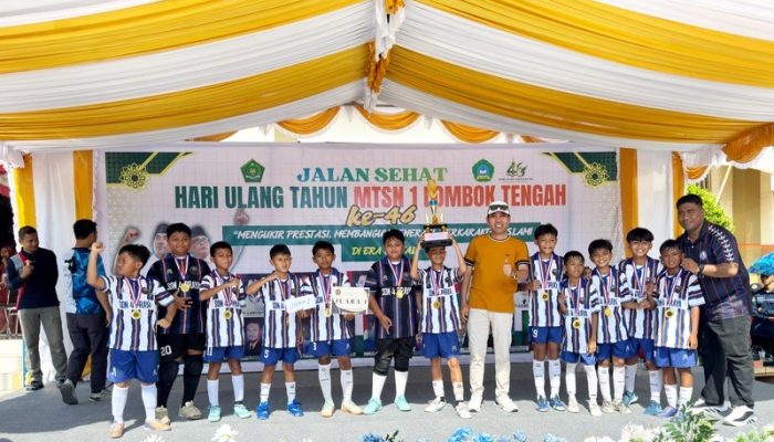 HUT Ke-46 MTsN 1 Lombok Tengah: Dari Jalan Sehat hingga Turnamen Mini Soccer
