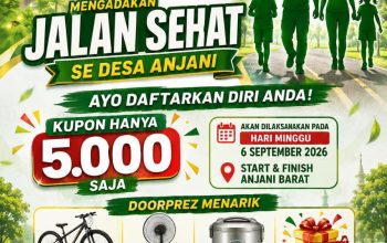 Semarak Maulid Nabi, Pemuda Anjani Barat Gelar Jalan Sehat dan Siapkan Beragam Doorprize