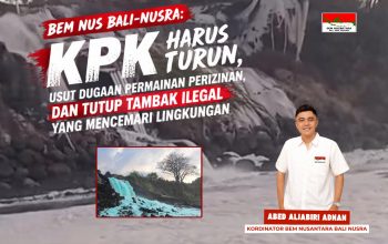 Soroti 881 Tambak Belum Berizin, BEM Bali-Nusra Desak KPK Usut Tata Kelola Perizinan NTB