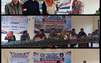 Lima Calon Berebut Kursi Kades Bunut Baok, Deklarasi Damai dan Anti Politik Uang