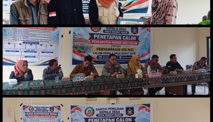 Lima Calon Berebut Kursi Kades Bunut Baok, Deklarasi Damai dan Anti Politik Uang
