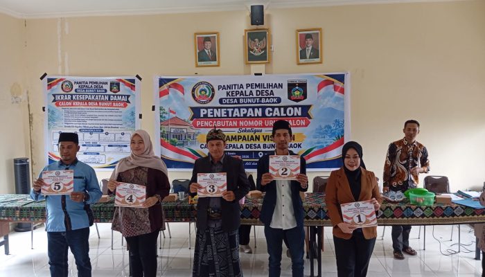 Lima Calon Berebut Kursi Kades Bunut Baok, Deklarasi Damai dan Anti Politik Uang