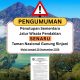 Kebakaran hutan mengarah ke Pelawangan Senaru Gunung Rinjani