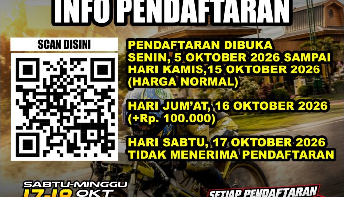 Matapanah Mataram Rookie Drag Bike 2026 Buka Pendaftaran Mulai 5 Oktober