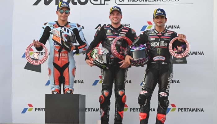 Bezzecchi Juara MotoGP Mandalika, Aprilia Cetak Sejarah! Jorge Martin Rebut Kembali Puncak Klasemen