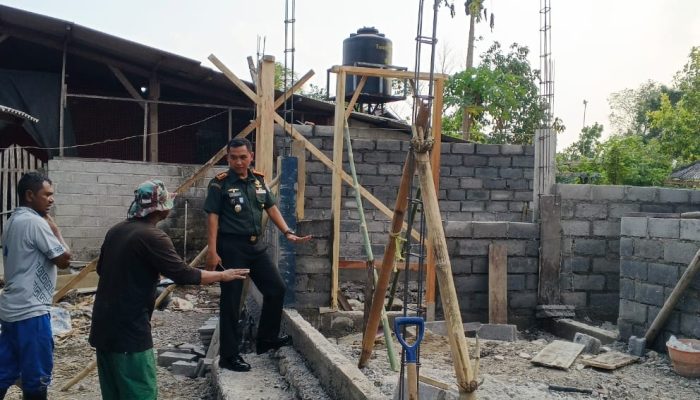 Dansatgas TMMD ke-130 Tinjau Pembangunan RTLH di Batujai, Pastikan Warga Segera Miliki Hunian Layak