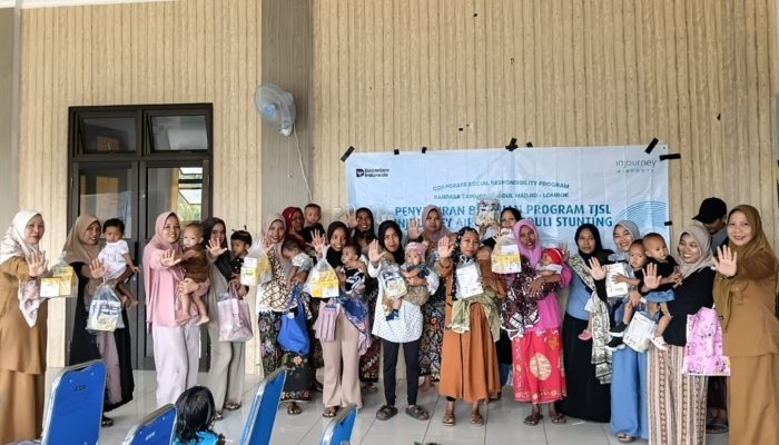BIZAM Salurkan Bantuan Gizi untuk 428 Balita dan Ibu Hamil di Lombok Tengah