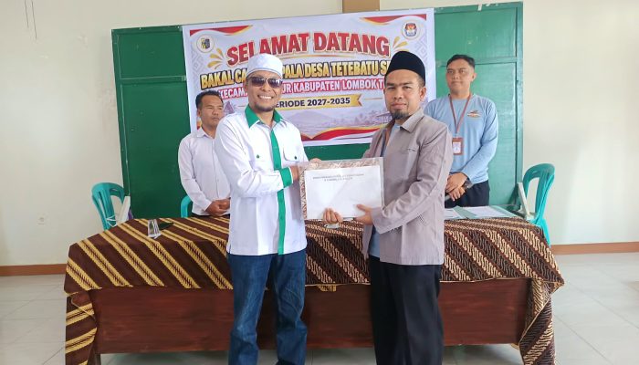 Dikawal Ratusan Pendukung, M.D. Nasrun Resmi Daftar Calon Kades Tete Batu Selatan