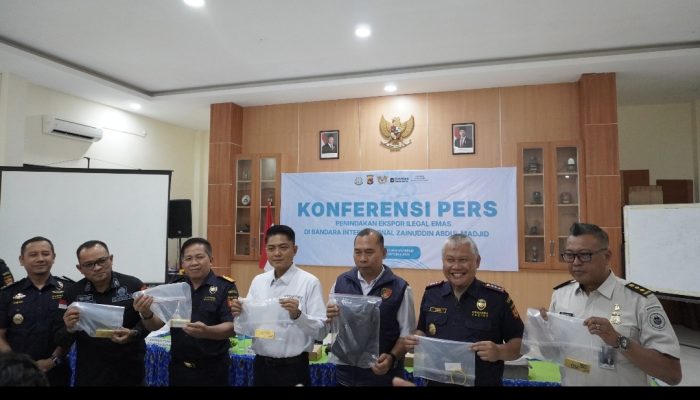 Geger! Bea Cukai Gagalkan Penyelundupan 5 Kg Emas Rp12,4 Miliar di Bandara Lombok